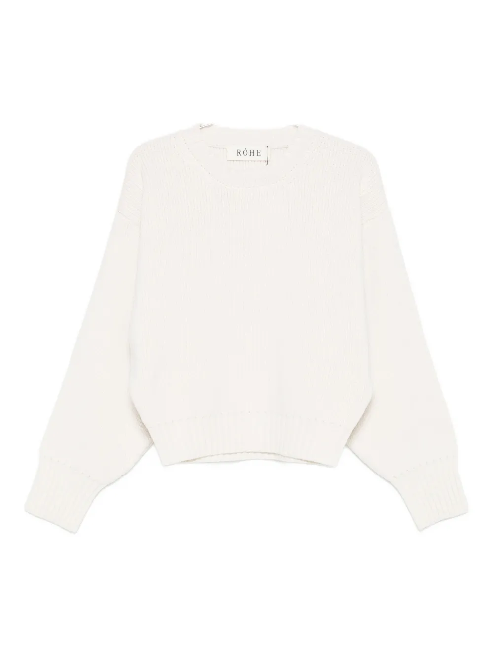 Скульптурный свитер с круглым вырезом Róhe, белый
Скульптурный свитер с круглым вырезом Róhe, белый