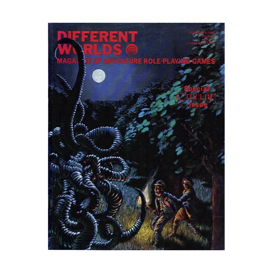 Журнал #19 "Special Cthulhu Issue - Variants & Scenario, Gangster!", Different Worlds Magazine
Журнал #19 "Special Cthulhu Issue - Variants & Scenario, Gangster!", Different Worlds Magazine
