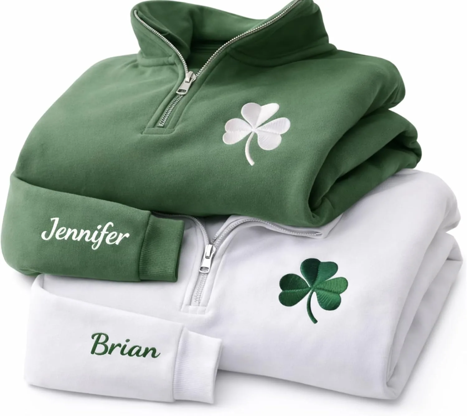 LOVELYPOD Персонализированный свитшот Quarter Zip с вышивкой ко Дню Святого Патрика, Shamrock
LOVELYPOD Персонализированный свитшот Quarter Zip с вышивкой ко Дню Святого Патрика, Shamrock