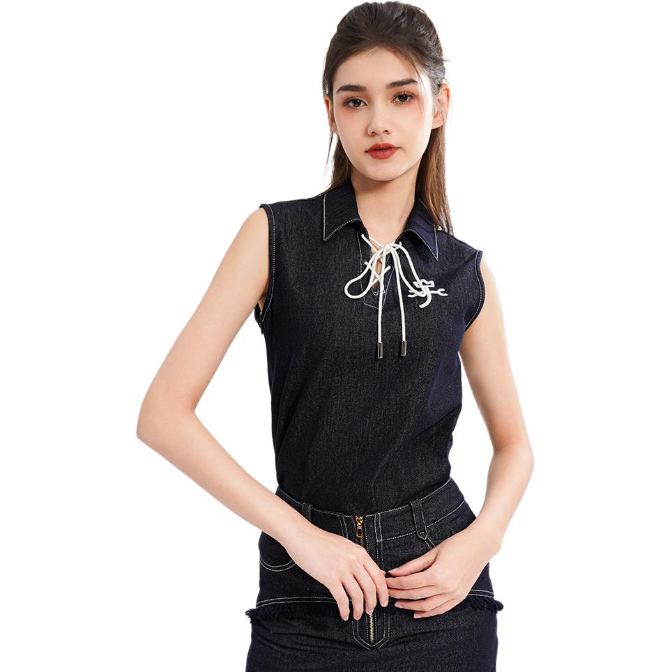 Футболка-майка женская CASTELBAJAC, синяя
Футболка-майка женская CASTELBAJAC, синяя