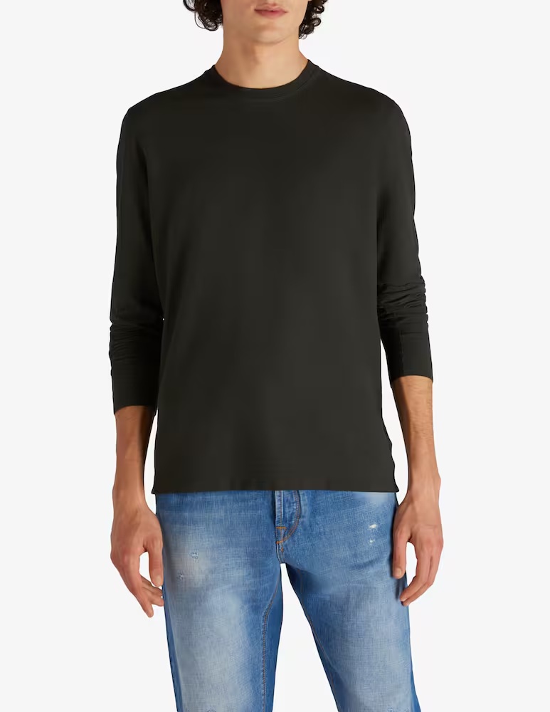 Футболка Zanone Slim с длинными рукавами из сертифицированного ледяного хлопка Slowear, цвет Bianco Ottico
Футболка Zanone Slim с длинными рукавами из сертифицированного ледяного хлопка Slowear, цвет Bianco Ottico