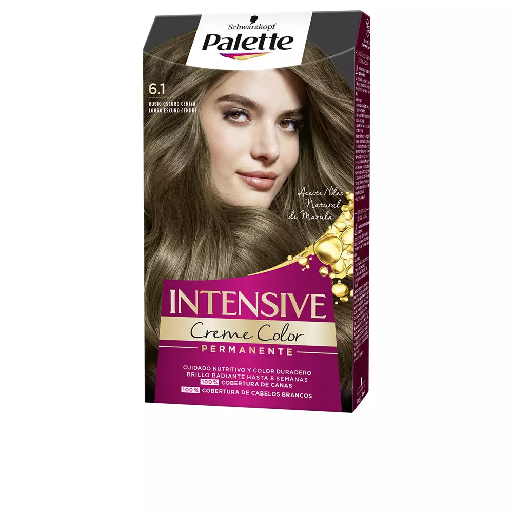 Краска для волос Palette intensive tinte Palette, цвет 6.1-rubio oscuro ceniza, 1 шт.
Краска для волос Palette intensive tinte Palette, цвет 6.1-rubio oscuro ceniza, 1 шт.