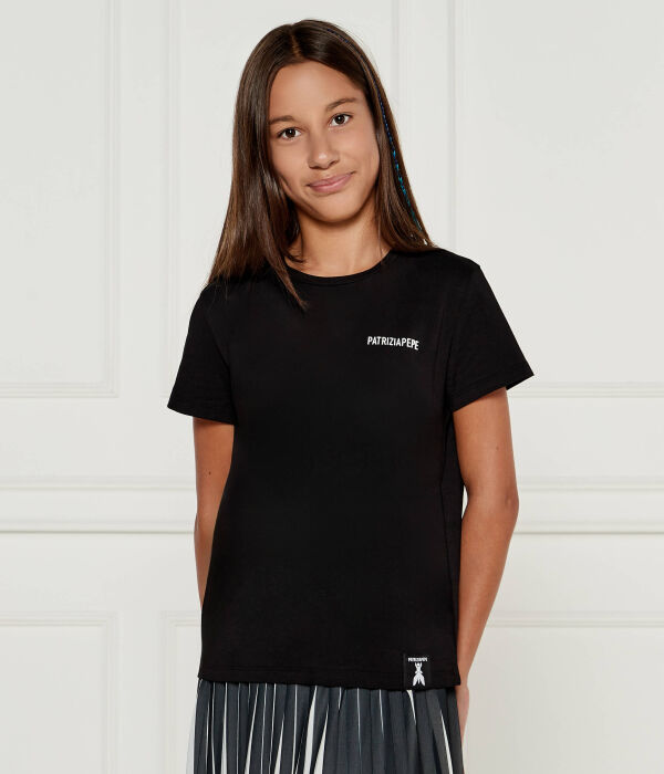 Футболка детская Patrizia Pepe хлопковая с логотипом бренда, черный
Футболка детская Patrizia Pepe хлопковая с логотипом бренда, черный