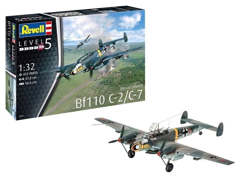 Пластиковая модель Мессершмитта BF-110-C7 Revell
Пластиковая модель Мессершмитта BF-110-C7 Revell