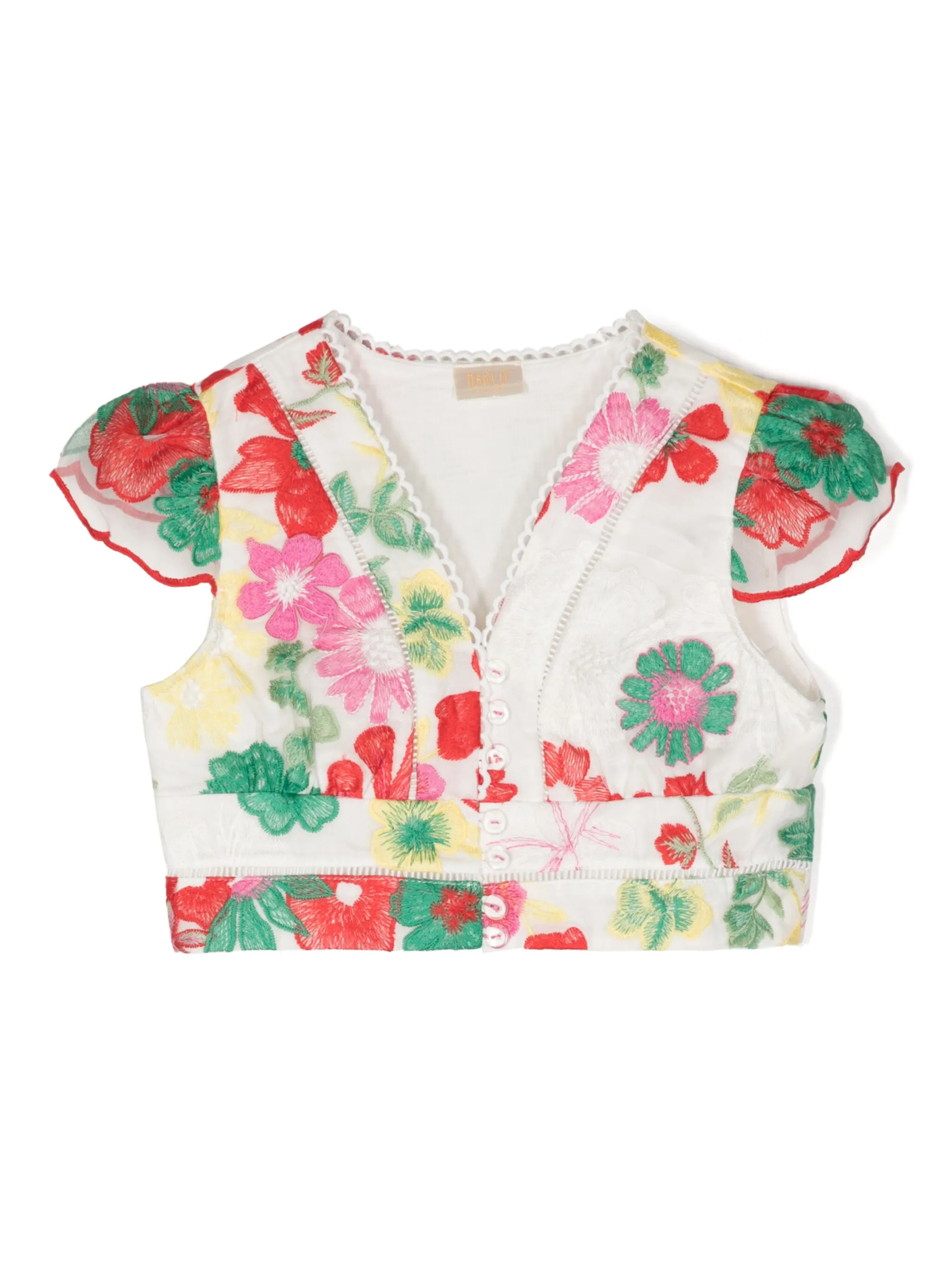 Рубашка с цветочной вышивкой и кружевом Marlo, мультиколор
Рубашка с цветочной вышивкой и кружевом Marlo, мультиколор