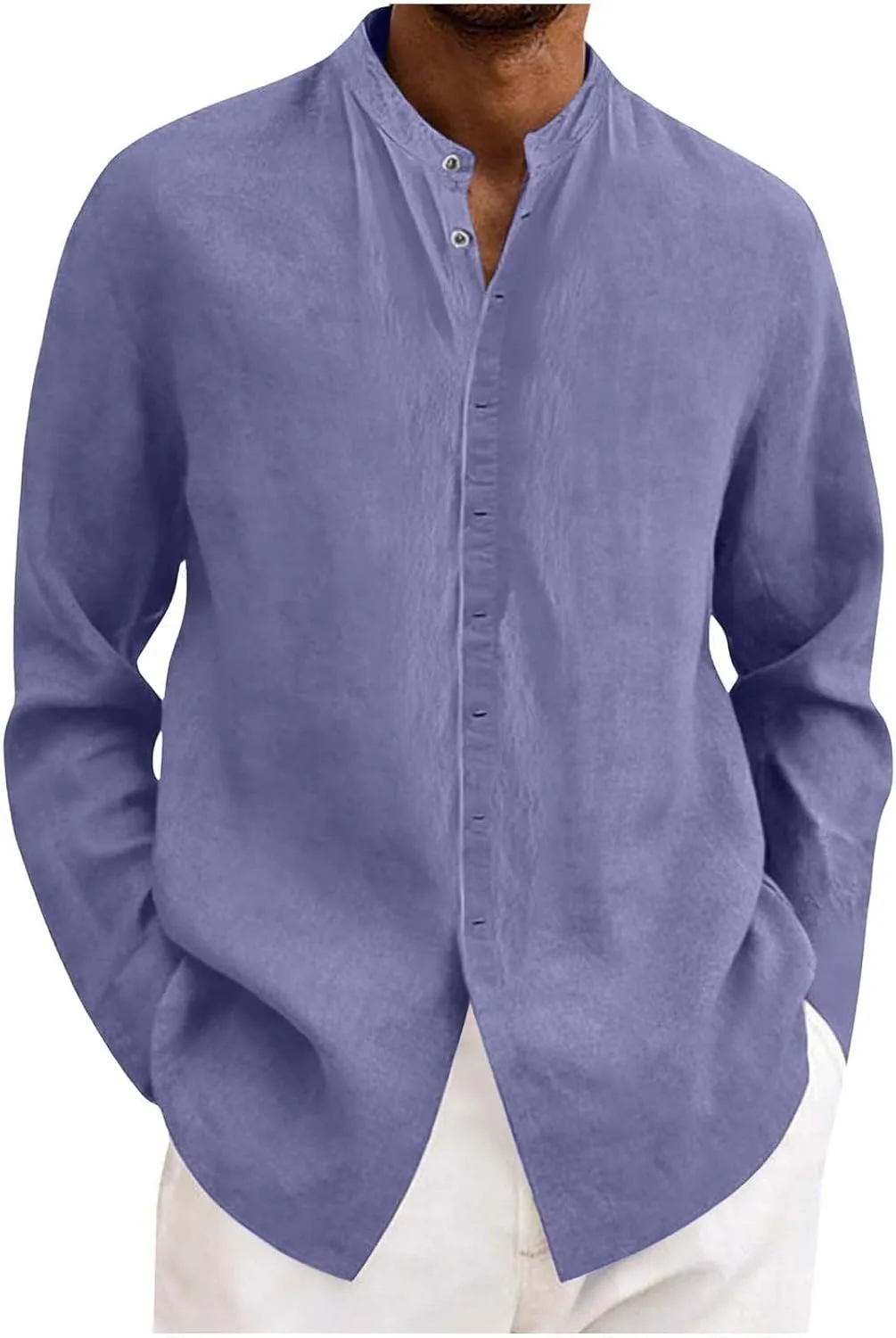 Мужская рубашка Big and Tall из льна с длинным рукавом и отложным воротником Blczomt
Мужская рубашка Big and Tall из льна с длинным рукавом и отложным воротником Blczomt