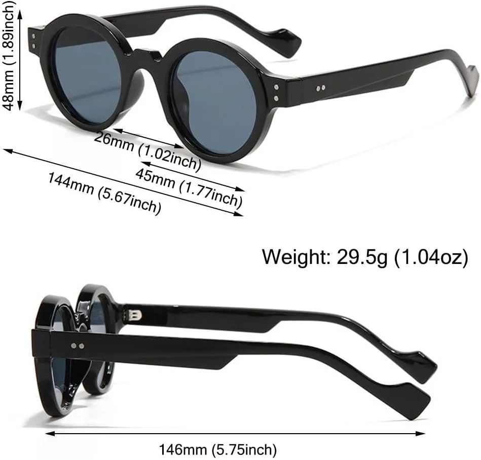 Круглые солнцезащитные очки в стиле ретро с заклепками, двухцветные, в стиле панк, с УФ-защитой UV400 и прозрачными линзами, для женщин и мужчин HYYZZC, Gray
Круглые солнцезащитные очки в стиле ретро с заклепками, двухцветные, в стиле панк, с УФ-защитой UV400 и прозрачными линзами, для женщин и мужчин HYYZZC, Gray