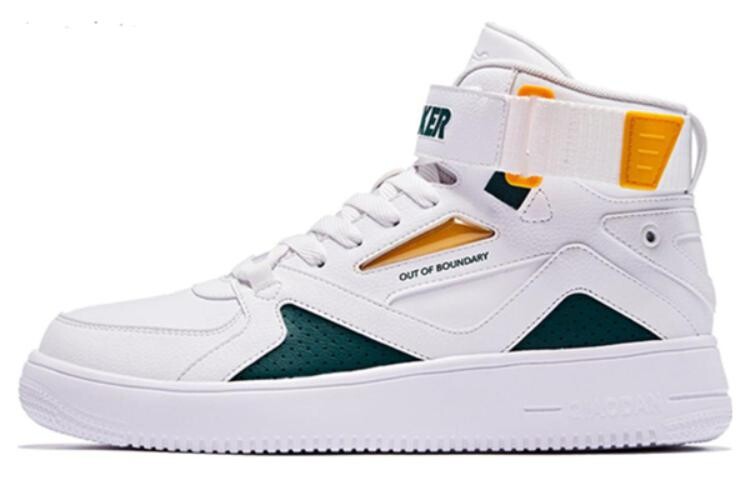 Кроссовки QIAODAN Skateboarding Shoes Men High-top White / Sativa Green, зеленый
Кроссовки QIAODAN Skateboarding Shoes Men High-top White / Sativa Green, зеленый