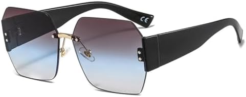 Женские солнцезащитные очки без оправы в стиле 2026 года, квадратные очки-маска, модные женские солнцезащитные очки с защитой от УФ-излучения в винтажном стиле MTZJH, C6black-brownblue
Женские солнцезащитные очки без оправы в стиле 2026 года, квадратные очки-маска, модные женские солнцезащитные очки с защитой от УФ-излучения в винтажном стиле MTZJH, C6black-brownblue