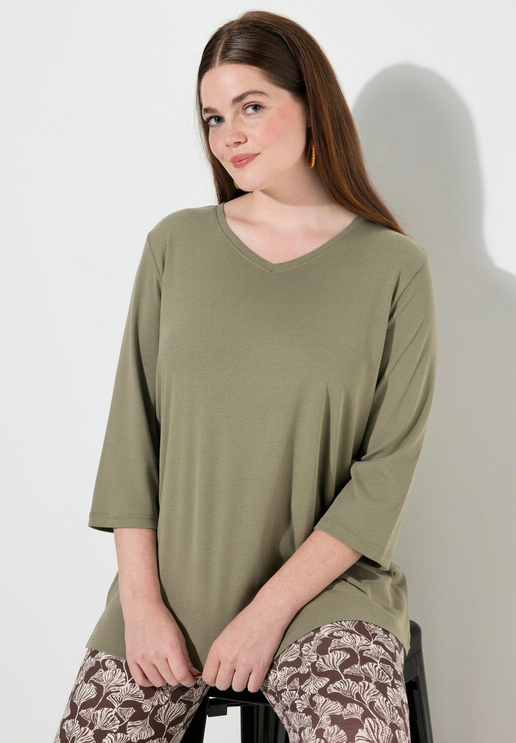 Топ с длинными рукавами GROSSE GRÖSSEN Ulla Popken, зеленый
Топ с длинными рукавами GROSSE GRÖSSEN Ulla Popken, зеленый