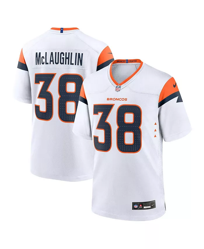 Мужская игровая футболка Jaleel McLaughlin белого цвета Denver Broncos Nike
Мужская игровая футболка Jaleel McLaughlin белого цвета Denver Broncos Nike