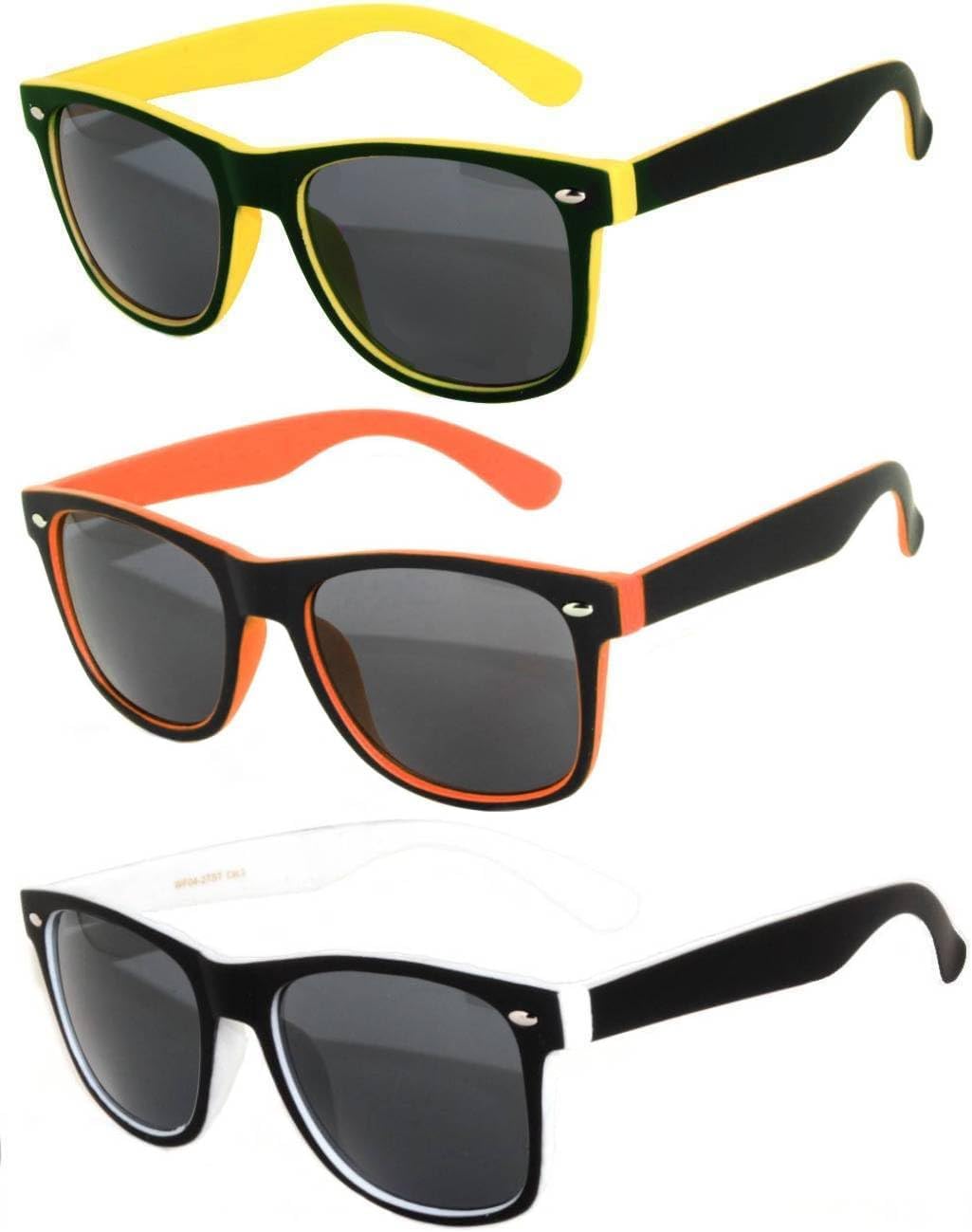 Винтажные двухцветные солнцезащитные очки OWL с дымчатыми и зеркальными линзами — квадратные, в стиле ретро, для женщин и мужчин, с защитой от УФ-излучения UV 400, 3 Pack Smoke Lens / Yellow, Orange, White
Винтажные двухцветные солнцезащитные очки OWL с дымчатыми и зеркальными линзами — квадратные, в стиле ретро, для женщин и мужчин, с защитой от УФ-излучения UV 400, 3 Pack Smoke Lens / Yellow, Orange, White