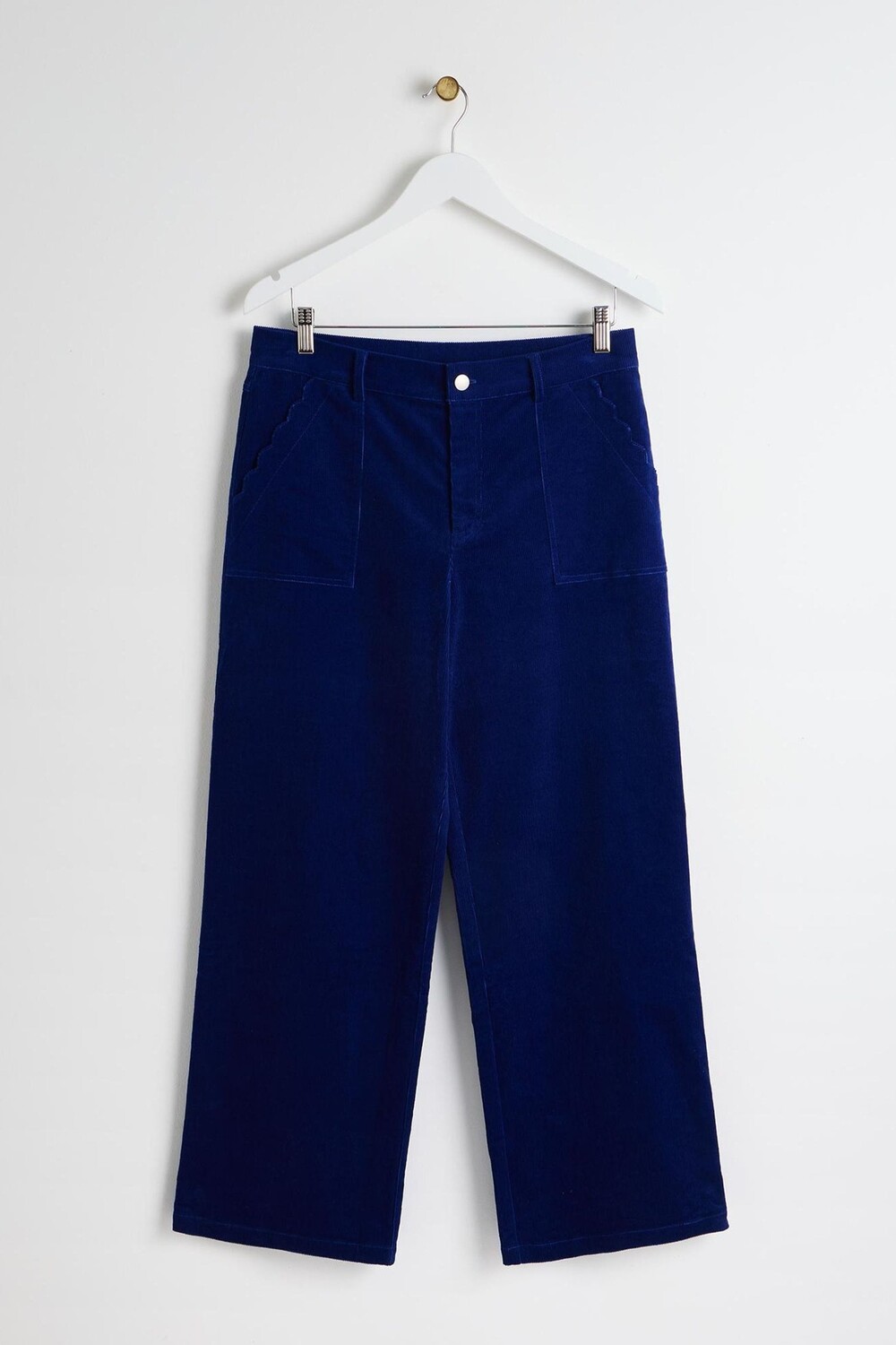 Брюки широкие из вельвета с фестончатыми карманами Oliver Bonas, синий
Брюки широкие из вельвета с фестончатыми карманами Oliver Bonas, синий