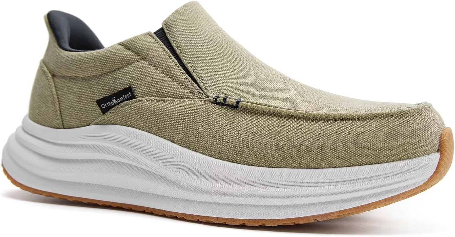 Мужские ортопедические удобные слипоны с поддержкой свода стопы: повседневные лоферы при плантарном фасците, плоская обувь для отдыха при плоскостопии, винтажные плоские холщовые прогулочные туфли для облегчения боли в стопе и пятке Orthocomfoot...
Мужские ортопедические удобные слипоны с поддержкой свода стопы: повседневные лоферы при плантарном фасците, плоская обувь для отдыха при плоскостопии, винтажные плоские холщовые прогулочные туфли для облегчения боли в стопе и пятке Orthocomfoot...