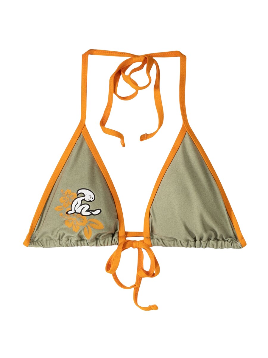 Треугольный топ бикини Bershka, зеленый
Треугольный топ бикини Bershka, зеленый