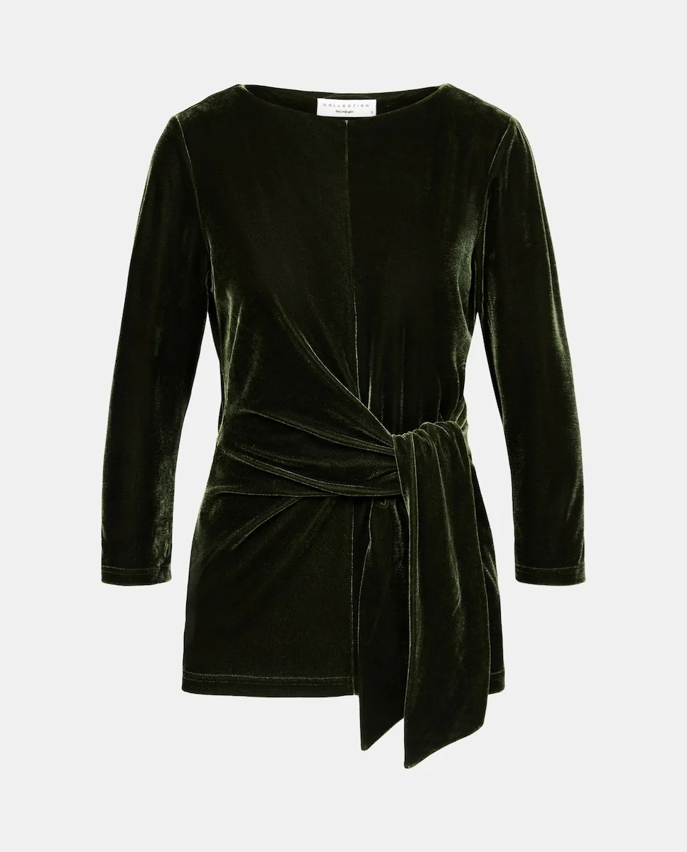 Женская бархатная драпированная футболка Woman El Corte Inglés, оливковый
Женская бархатная драпированная футболка Woman El Corte Inglés, оливковый