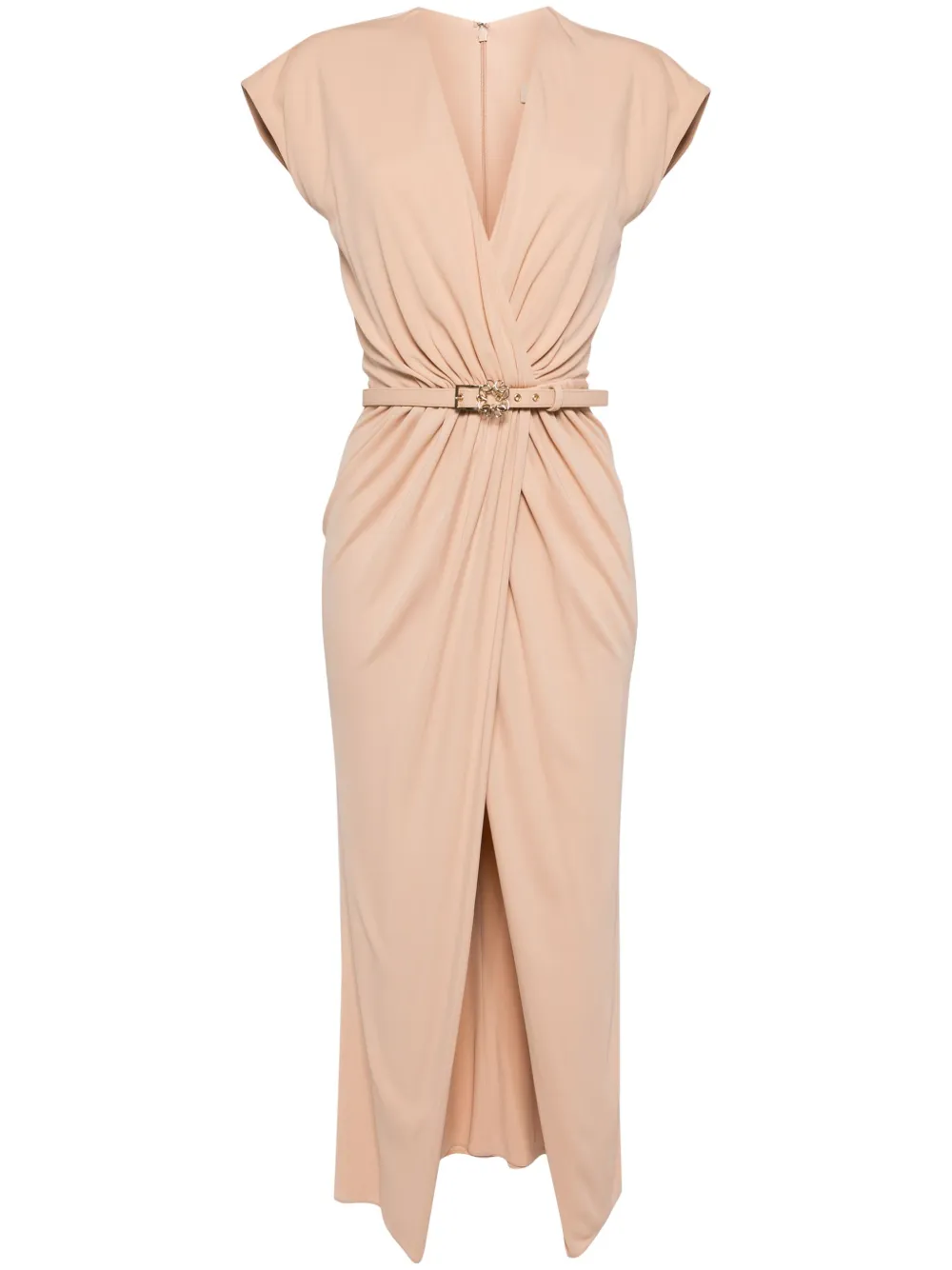 Драпированное платье миди Elie Saab, нейтральный
Драпированное платье миди Elie Saab, нейтральный