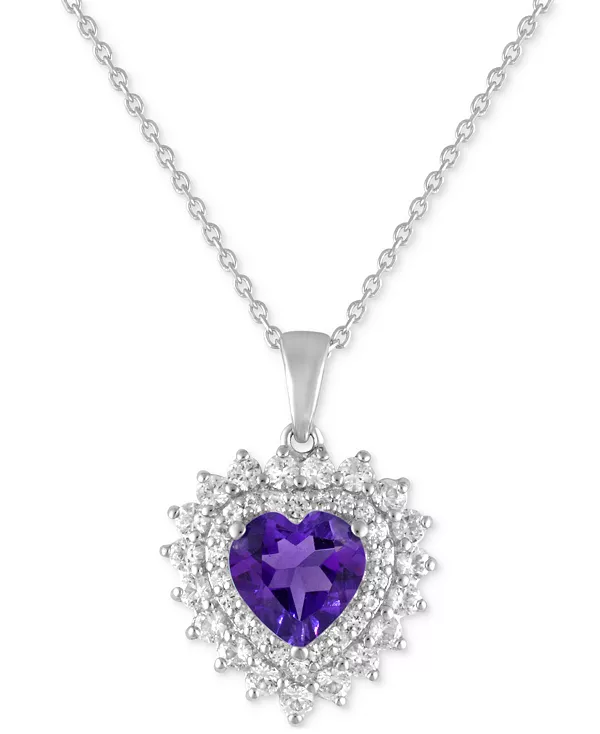 Подвеска в форме сердца с голубым топазом 1-7/8 карата и выращенным в лаборатории белым сапфиром 1-1/4 карата из стерлингового серебра. Macy'S, purple, Белый, Подвеска в форме сердца с голубым топазом 1-7/8 карата и выращенным в лаборатории белым сапфиром
Подвеска в форме сердца с голубым топазом 1-7/8 карата и выращенным в лаборатории белым сапфиром 1-1/4 карата из стерлингового серебра. Macy'S, purple, Белый, Подвеска в форме сердца с голубым топазом 1-7/8 карата и выращенным в лаборатории белым сапфиром