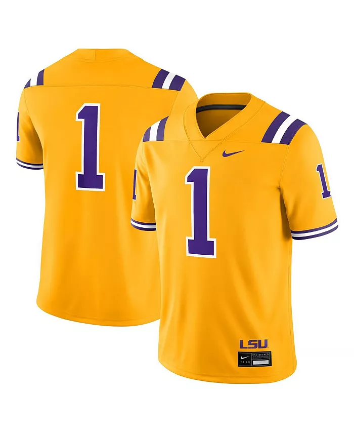 Мужская футболка 1 Gold LSU Tigers Alternate Game Jersey Nike
Мужская футболка 1 Gold LSU Tigers Alternate Game Jersey Nike