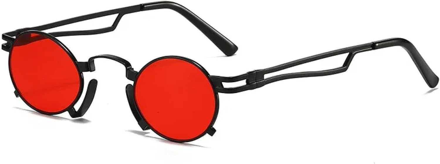 Ретро маленькие овальные солнцезащитные очки для женщин, модные, с неровной металлической оправой, для мужчин, в стиле панк, с защитой от УФ-излучения UV400 VFDHN, Black Red
Ретро маленькие овальные солнцезащитные очки для женщин, модные, с неровной металлической оправой, для мужчин, в стиле панк, с защитой от УФ-излучения UV400 VFDHN, Black Red