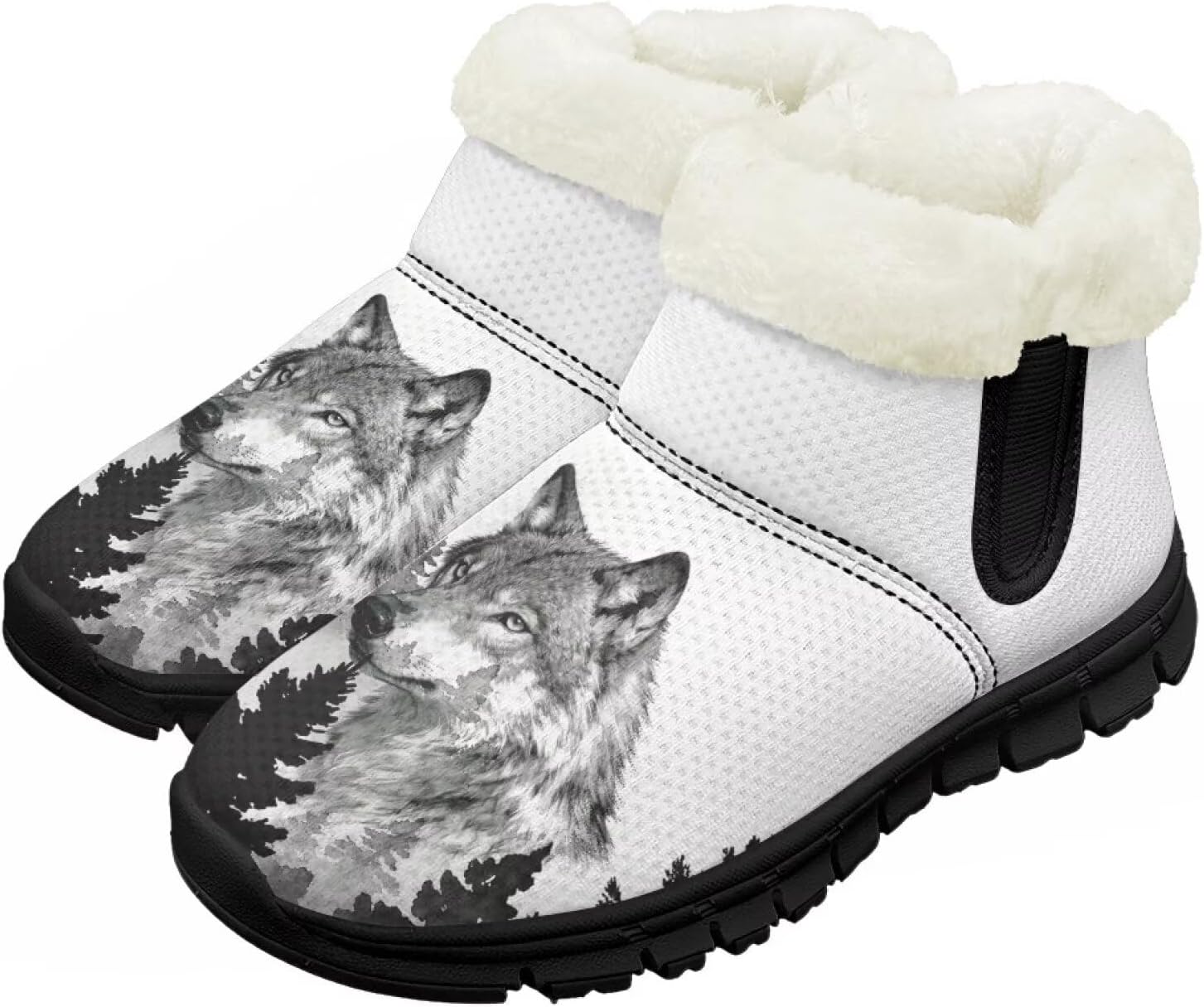 Детские зимние сапожки для мальчиков и девочек, утепленные искусственным мехом, ботильоны до щиколотки с противоскользящей подошвой для малышей, детей младшего и старшего возраста Chririnla, Watercolor Wolf
Детские зимние сапожки для мальчиков и девочек, утепленные искусственным мехом, ботильоны до щиколотки с противоскользящей подошвой для малышей, детей младшего и старшего возраста Chririnla, Watercolor Wolf