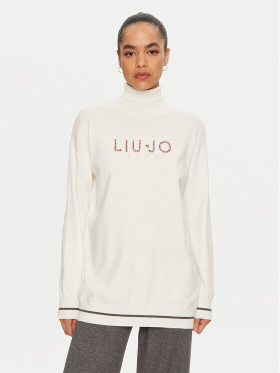 Свитер с высоким воротником обычного кроя Liu Jo Sport, белый
Свитер с высоким воротником обычного кроя Liu Jo Sport, белый