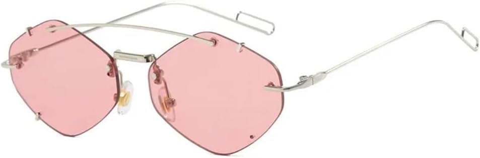 Женские солнцезащитные очки без оправы Polygon, модные солнцезащитные очки с градиентным переходом, женские очки в стиле «конфетные очки» с защитой от УФ-излучения UV400 KTUCN, Pink
Женские солнцезащитные очки без оправы Polygon, модные солнцезащитные очки с градиентным переходом, женские очки в стиле «конфетные очки» с защитой от УФ-излучения UV400 KTUCN, Pink