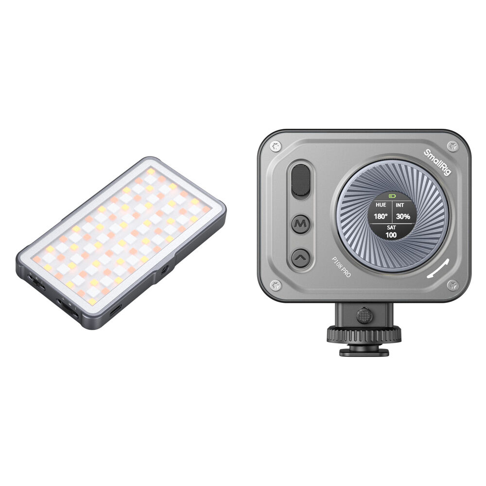 Комплект светодиодных светильников SmallRig Vibe P96L и P108 Pro Mini RGB 
Комплект светодиодных светильников SmallRig Vibe P96L и P108 Pro Mini RGB