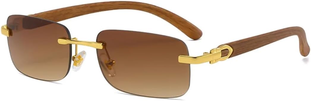 Винтажные маленькие солнцезащитные очки без оправы для женщин и мужчин, роскошные, популярные, для путешествий и вождения, с защитой от УФ-излучения UV400 TVTBBVV, Tea
Винтажные маленькие солнцезащитные очки без оправы для женщин и мужчин, роскошные, популярные, для путешествий и вождения, с защитой от УФ-излучения UV400 TVTBBVV, Tea