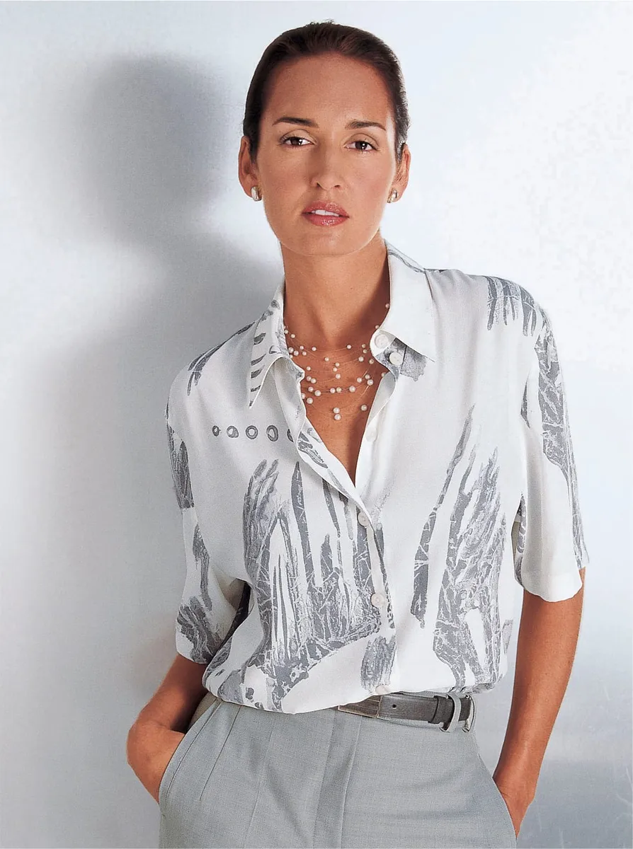 Блузка Creation L с принтом, серый
Блузка Creation L с принтом, серый
