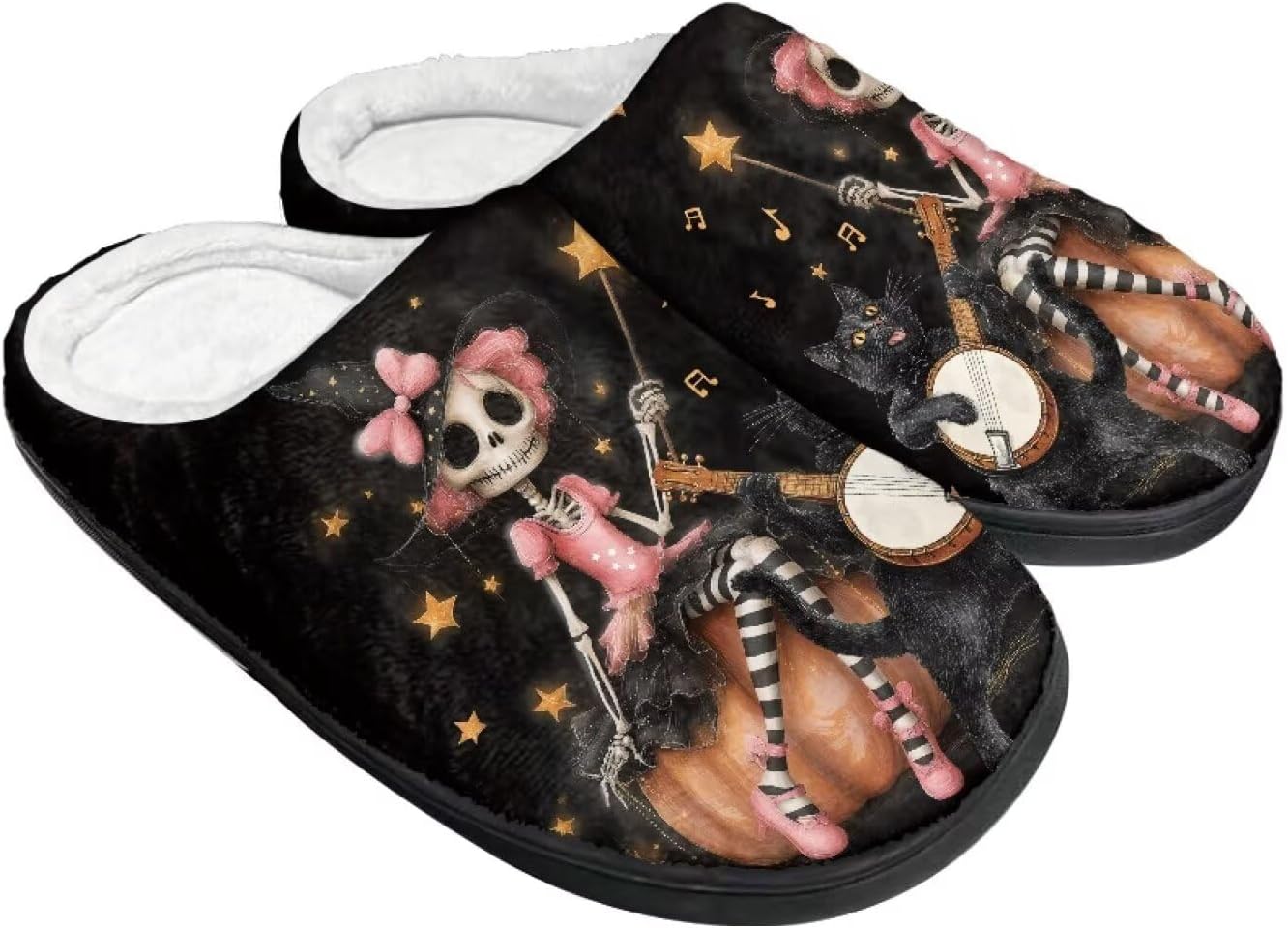 Теплые тапочки для пары и семьи на осень и зиму для дома с нескользящей мягкой подошвой, обувь для женщин и мужчин, Хэллоуин Giftpuzz, Skeleton Cat Music
Теплые тапочки для пары и семьи на осень и зиму для дома с нескользящей мягкой подошвой, обувь для женщин и мужчин, Хэллоуин Giftpuzz, Skeleton Cat Music