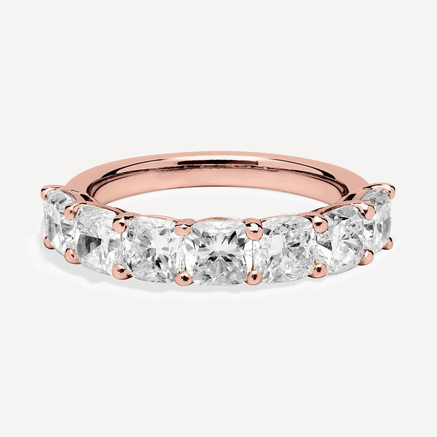 Кольцо с семью выращенными в лаборатории бриллиантами огранки «кушон» из 14-каратного розового золота (3 карата, двойной цвет — FG / VS2-SI1) Blue Nile
Кольцо с семью выращенными в лаборатории бриллиантами огранки «кушон» из 14-каратного розового золота (3 карата, двойной цвет — FG / VS2-SI1) Blue Nile