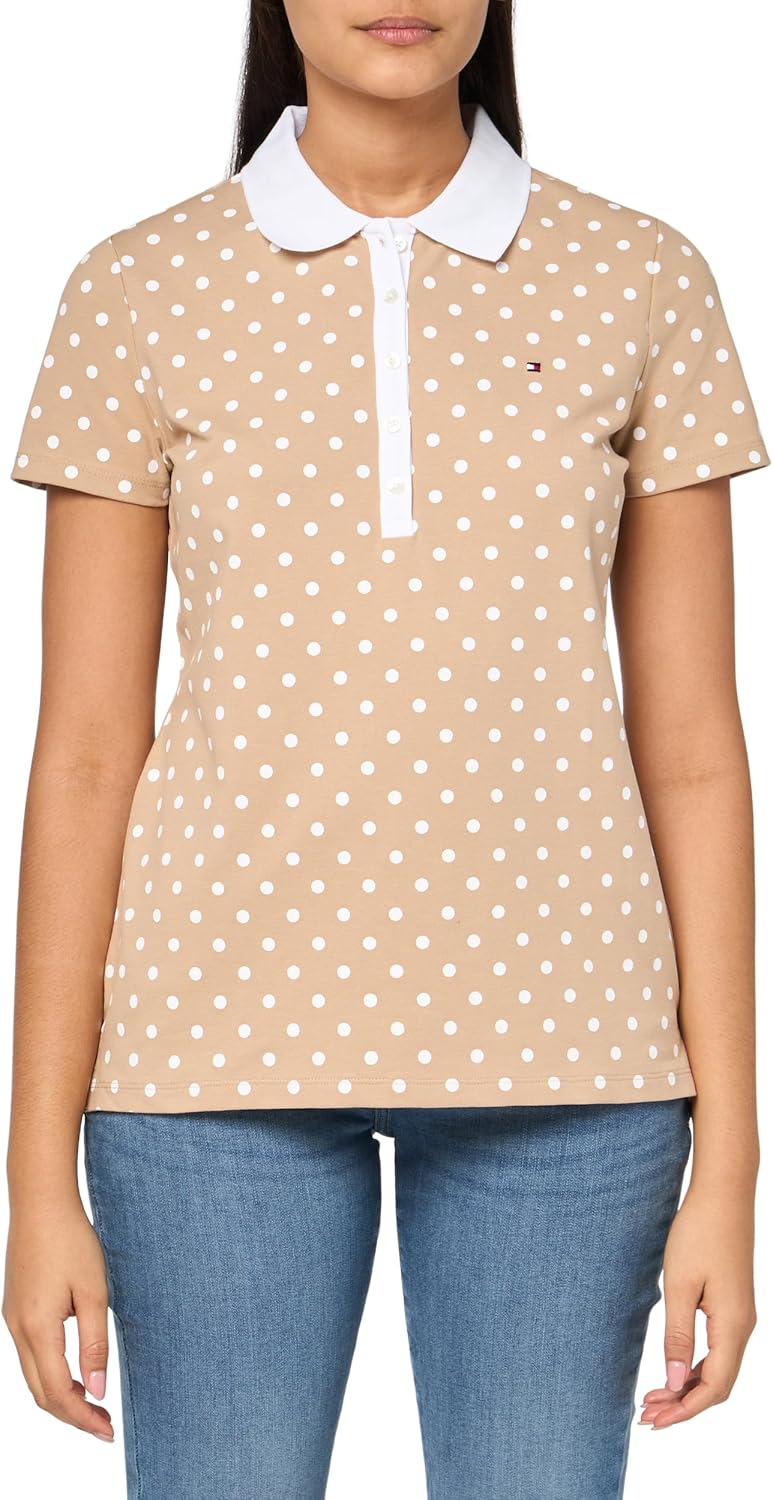Женская рубашка-поло с полосатым воротником Tommy Hilfiger, Sand/White
Женская рубашка-поло с полосатым воротником Tommy Hilfiger, Sand/White