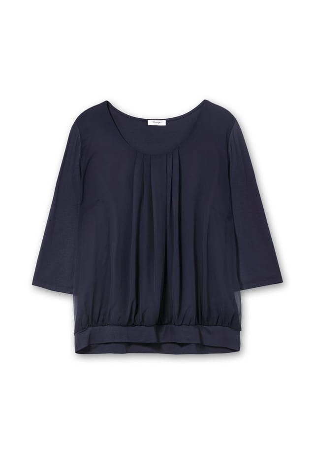 Блузка-Рубашка с шифоновым корпусом и рукавами 3/4 Sheego, синий
Блузка-Рубашка с шифоновым корпусом и рукавами 3/4 Sheego, синий