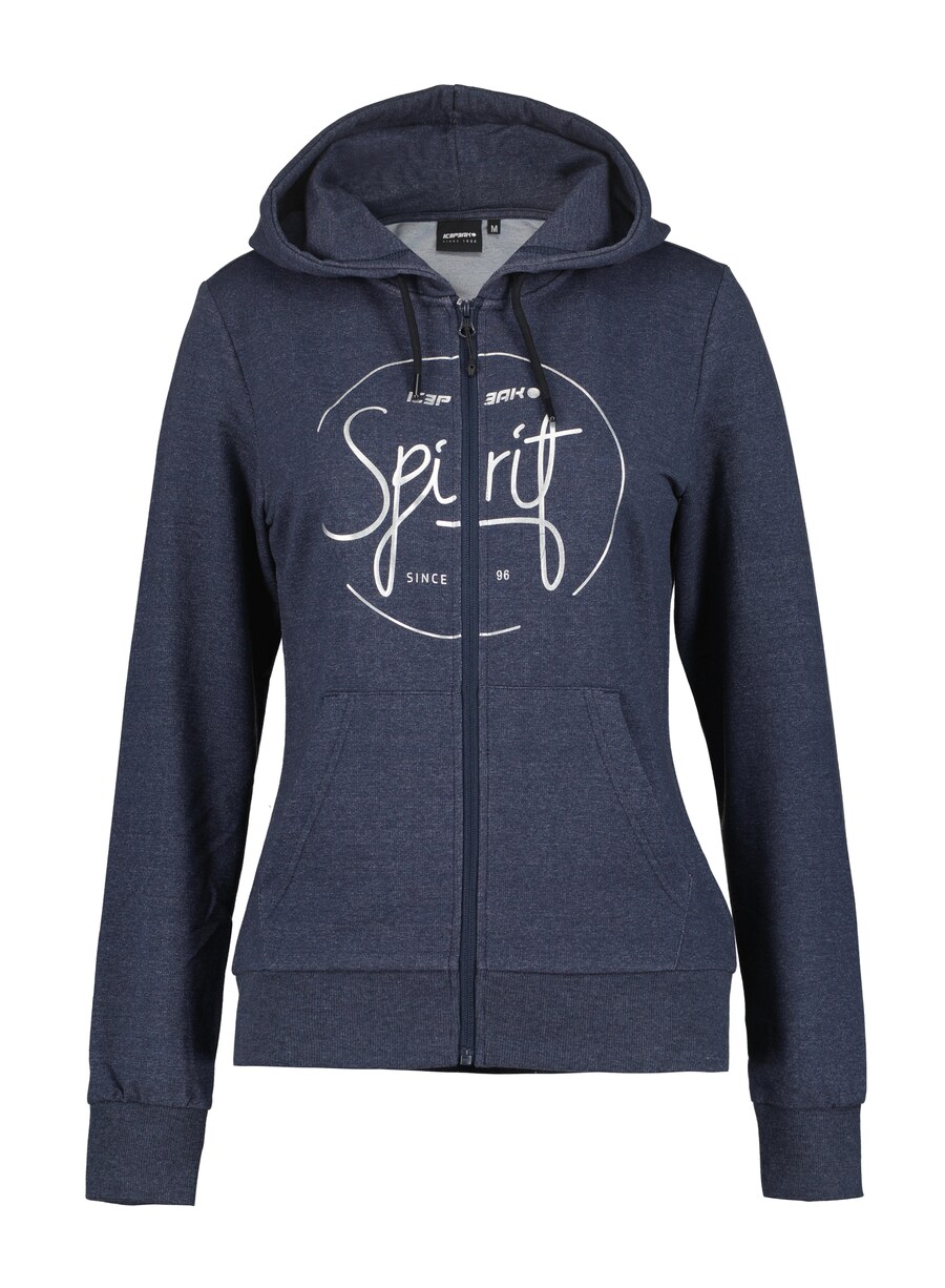 Толстовка с капюшоном на молнии ICEPEAK, темно-синий
Толстовка с капюшоном на молнии ICEPEAK, темно-синий