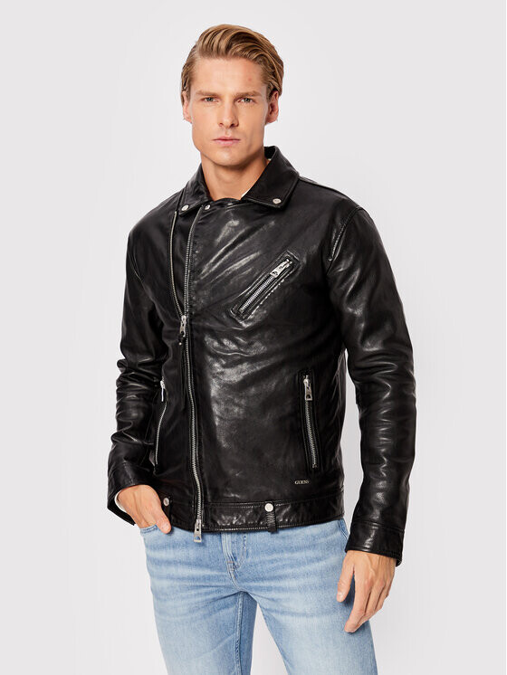 Кожаная куртка стандартного кроя Guess, черный
Кожаная куртка стандартного кроя Guess, черный