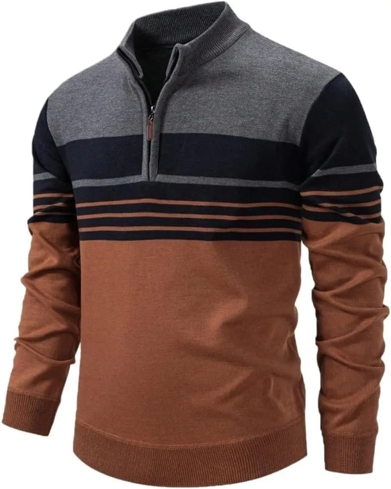 Мужской легкий полосатый свитер на молнии с длинным рукавом HBNCFTI
Мужской легкий полосатый свитер на молнии с длинным рукавом HBNCFTI