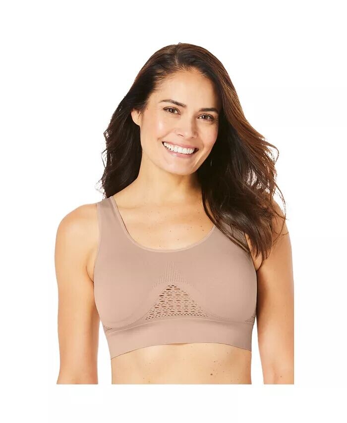 Бесшовный бюстгальтер больших размеров с беспроводным охлаждением Secret Solutions, бежевый
Бесшовный бюстгальтер больших размеров с беспроводным охлаждением Secret Solutions, бежевый