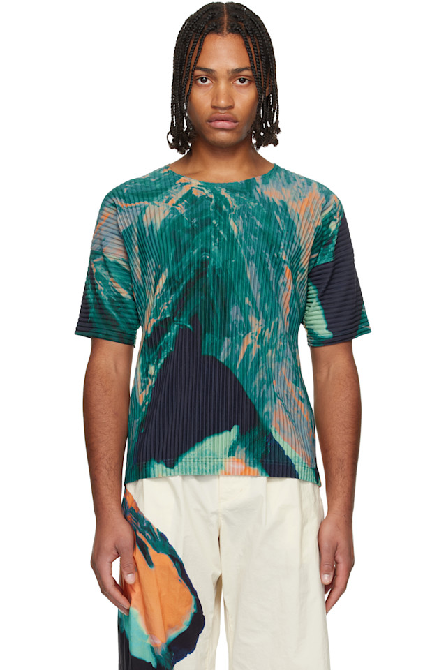 Homme Plissé Issey Miyake Футболка с разноцветным агатом
Homme Plissé Issey Miyake Футболка с разноцветным агатом