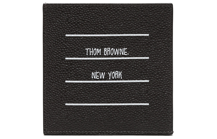 THOM BROWNE Кожаный картхолдер мужской угольно-серый
THOM BROWNE Кожаный картхолдер мужской угольно-серый