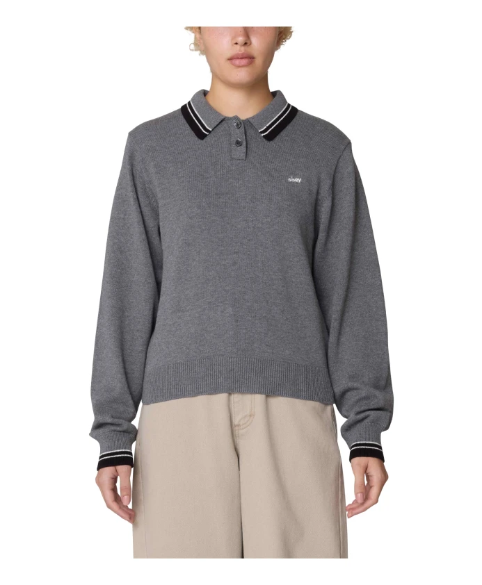 Свитер поло Obey, серый
Свитер поло Obey, серый