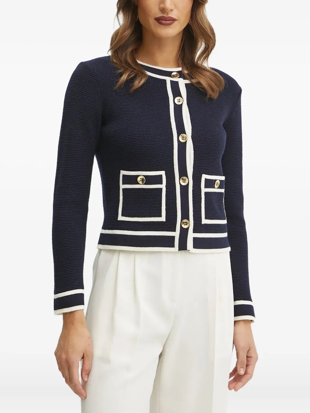 Кардиган с карманом на пуговицах LUISA SPAGNOLI, синий
Кардиган с карманом на пуговицах LUISA SPAGNOLI, синий