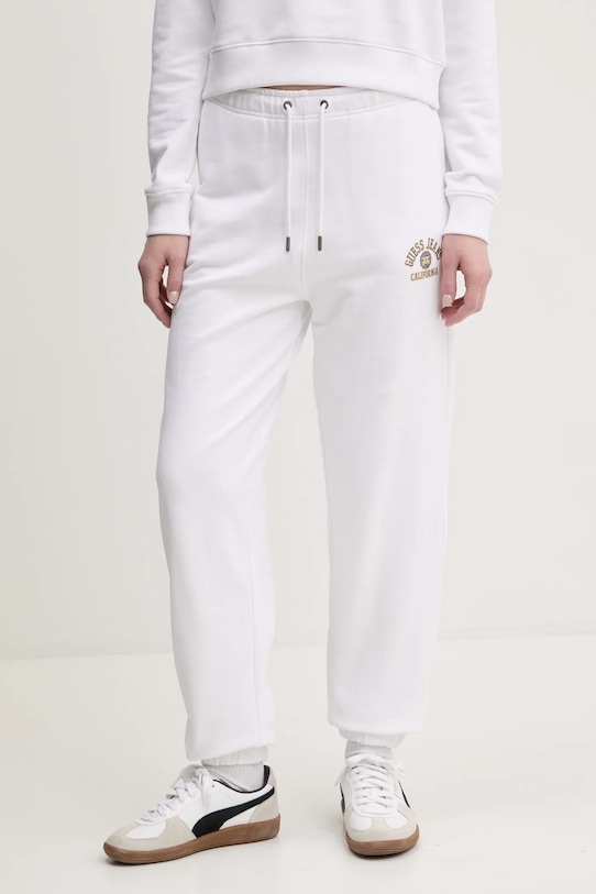 Хлопковые спортивные брюки Guess Jeans, белый
Хлопковые спортивные брюки Guess Jeans, белый