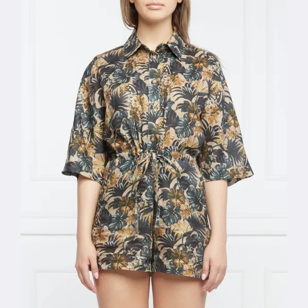 Льняной комбинезон стандартного кроя Liu Jo, зеленый
Льняной комбинезон стандартного кроя Liu Jo, зеленый