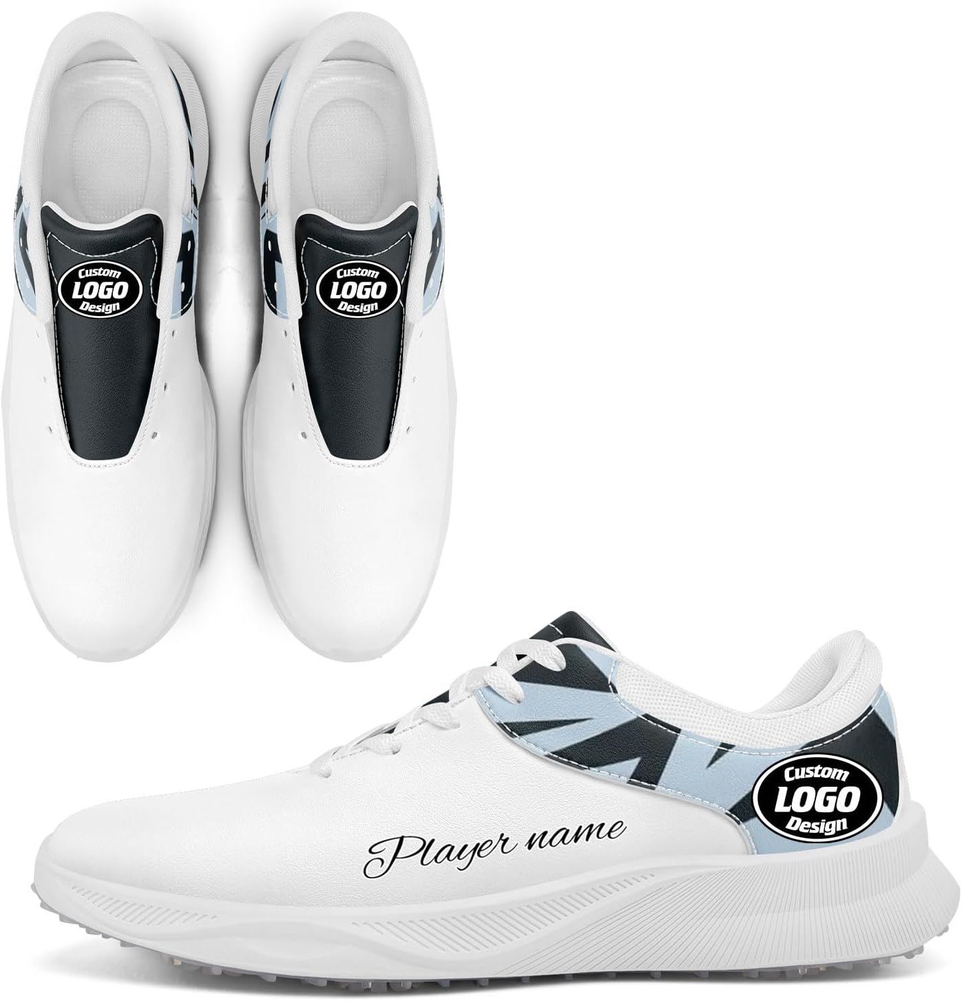 Стильные кроссовки для гольфа с граффити для мужчин и женщин, камуфляжная расцветка, без шипов, вентилируемая подошва, возможность персонализации логотипом или именем, для занятий спортом на траве Coolcustomize, белый/черный/голубой/светло-голуб...
Стильные кроссовки для гольфа с граффити для мужчин и женщин, камуфляжная расцветка, без шипов, вентилируемая подошва, возможность персонализации логотипом или именем, для занятий спортом на траве Coolcustomize, белый/черный/голубой/светло-голуб...