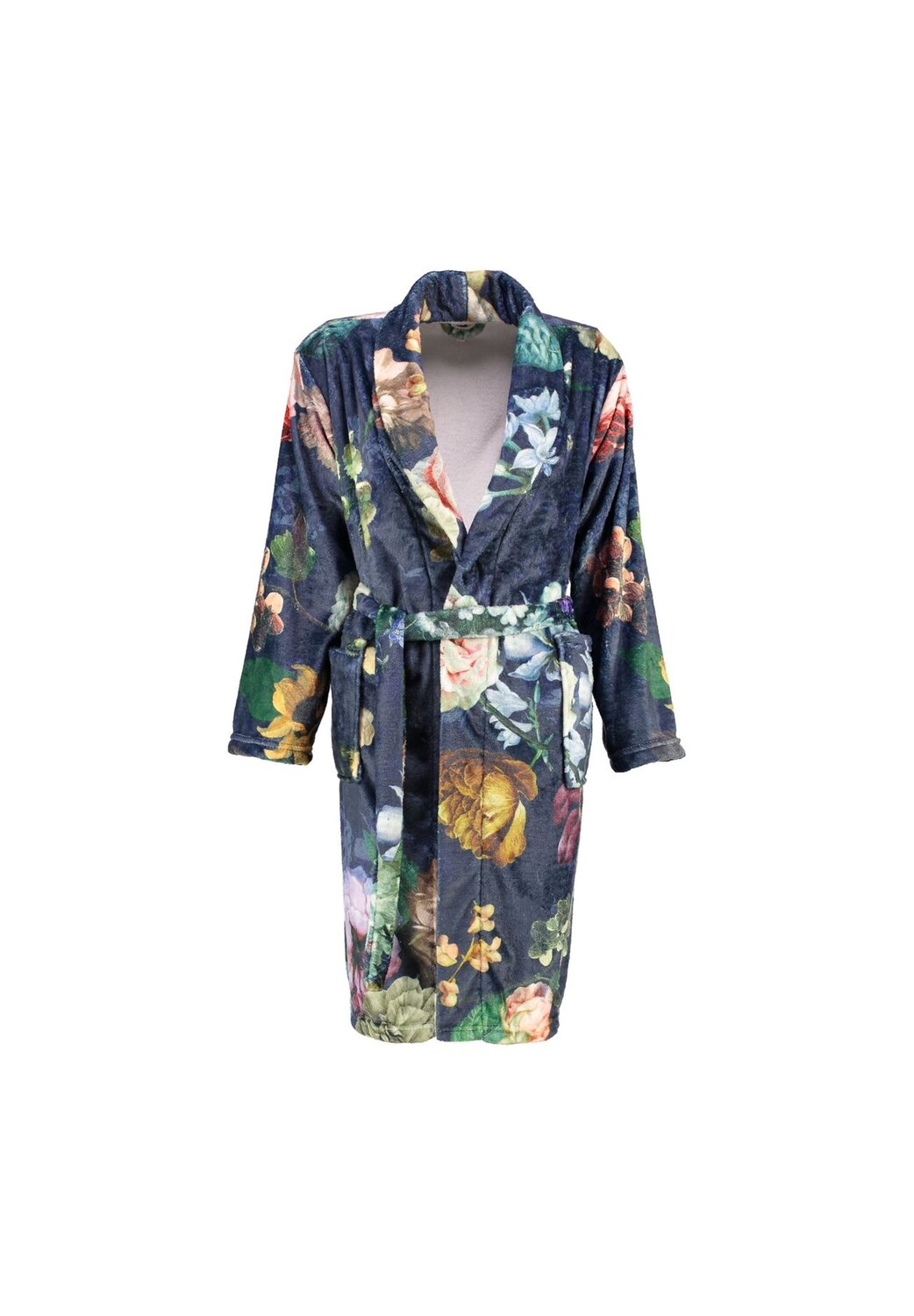 Халаты женские с шалевым воротником Fleur темно-синий ESSENZA
Халаты женские с шалевым воротником Fleur темно-синий ESSENZA