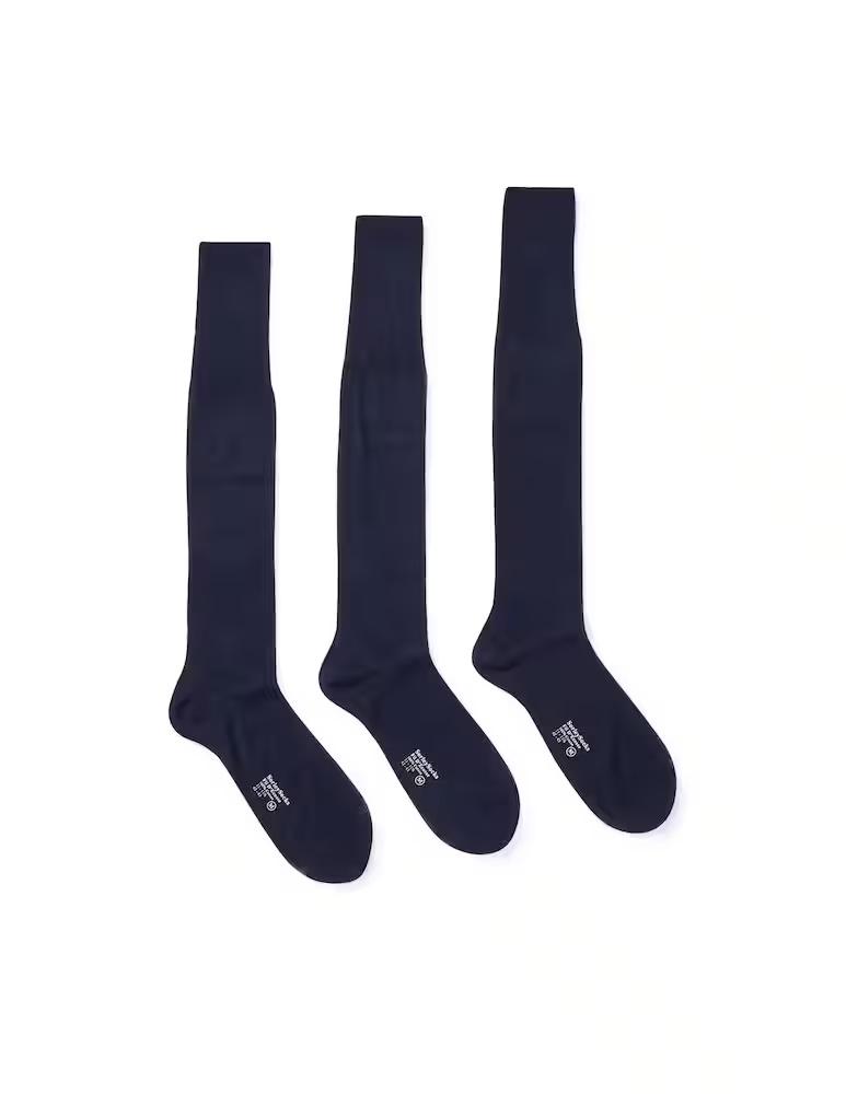 Комплект из 3 однотонных носков до колена Filo Scozia, хлопок Sorley, темно-синий
Комплект из 3 однотонных носков до колена Filo Scozia, хлопок Sorley, темно-синий