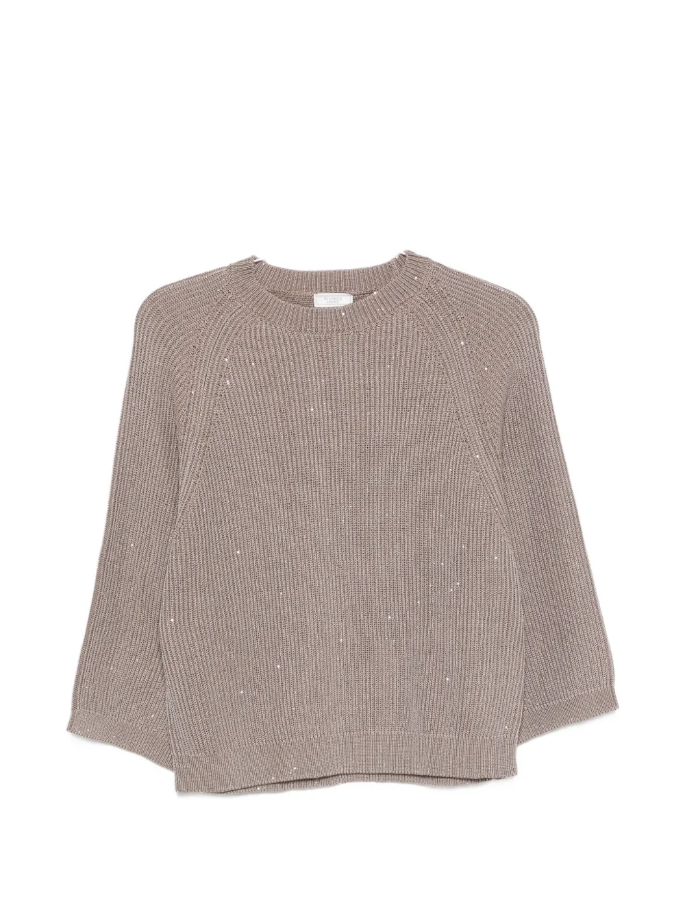 Декорированный вязаный свитер в рубчик Peserico, бежевый
Декорированный вязаный свитер в рубчик Peserico, бежевый