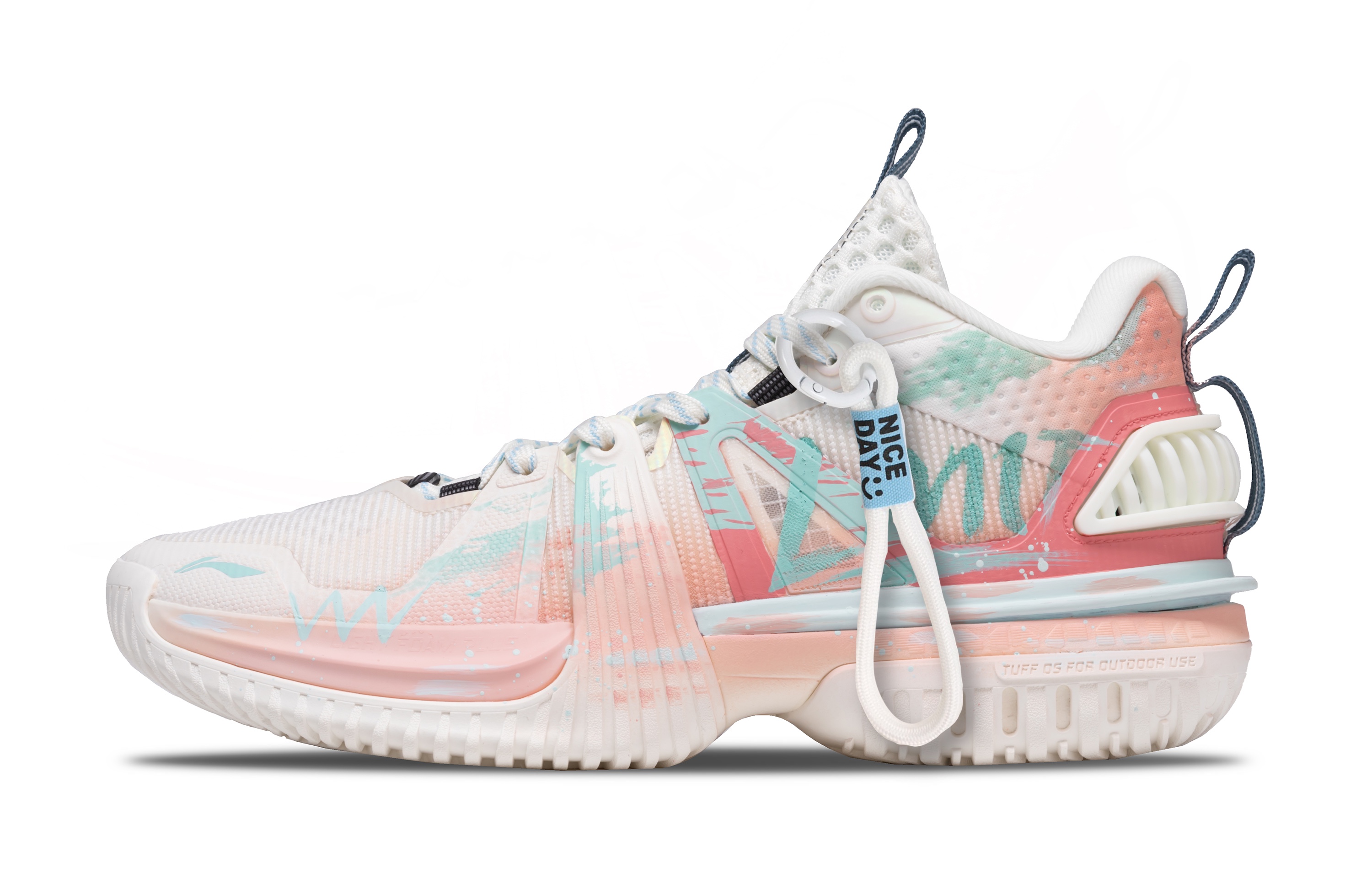 LINING Баскетбольные кроссовки Storm 2024, низкие, мужские, зеленые/розовые/белые
LINING Баскетбольные кроссовки Storm 2024, низкие, мужские, зеленые/розовые/белые