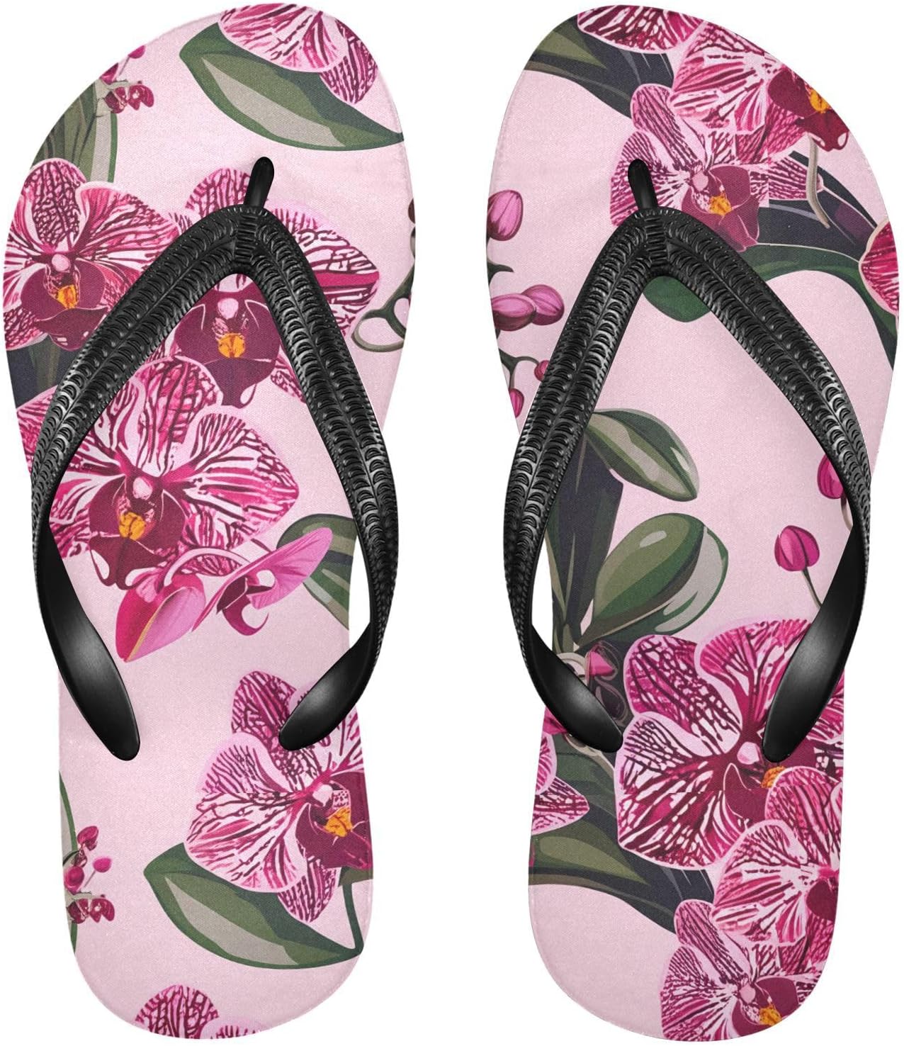 Розовые сланцы с цветком орхидеи, пляжные шлепанцы для душа, резиновые нескользящие летние тапочки для ходьбы, для мужчин и женщин Sinestour
Розовые сланцы с цветком орхидеи, пляжные шлепанцы для душа, резиновые нескользящие летние тапочки для ходьбы, для мужчин и женщин Sinestour